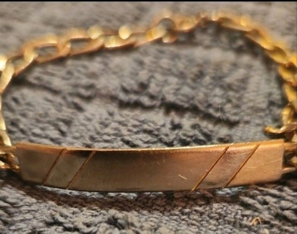 Speidel Electroplated Gold Chain Bracelet for Women Or Girls - Picture 3 of 3